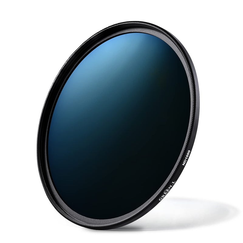 GREEN.L 58mm ND1000 Filter, Slim 10-Stop Fixed Neutral Density 58mm ND Filter for Long Exposure Photography - Image 1